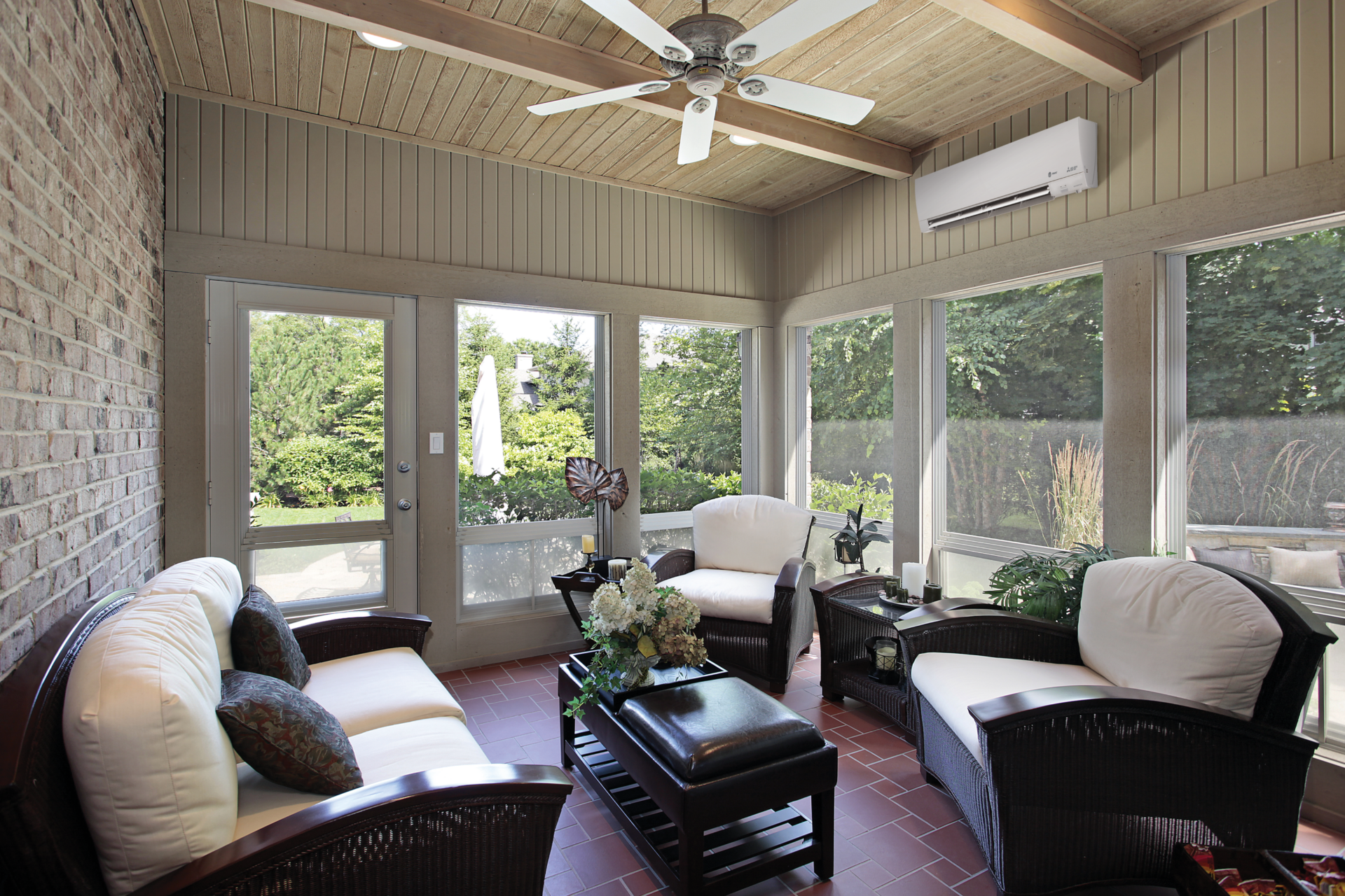 Mini split porch
